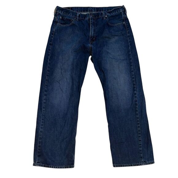 Levi’s 569™ Loose Straight Fit Dark Wash Men’s Jeans size 36/30 - Picture 2 of 11